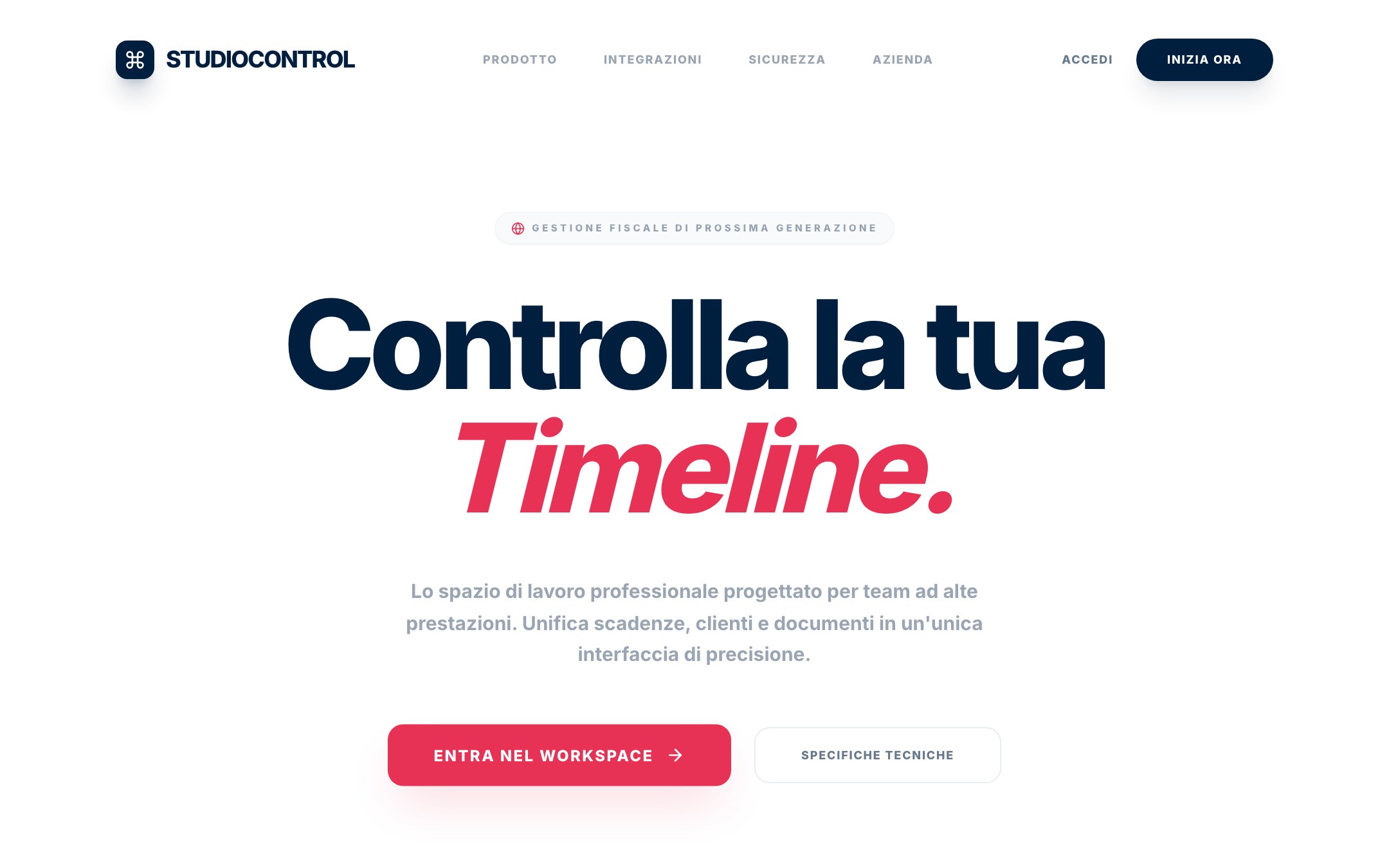 Anteprima del sito StudioControl
